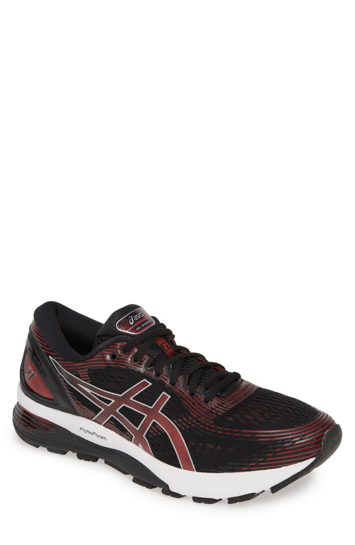 Men's Asics Gel-nimbus 21 Running Shoe D - Red