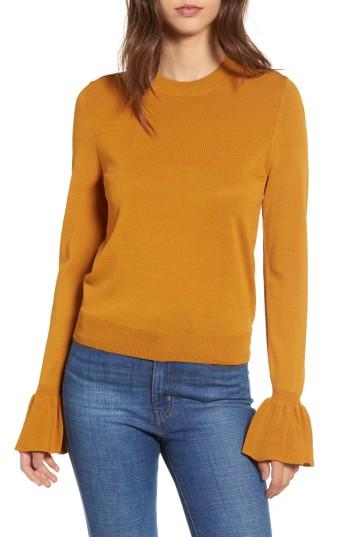 Women's Leith Flare Cuff Sweater - Brown