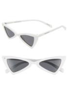 Women's Prive Revaux The Bermuda 50mm Cat Eye Sunglasses - White