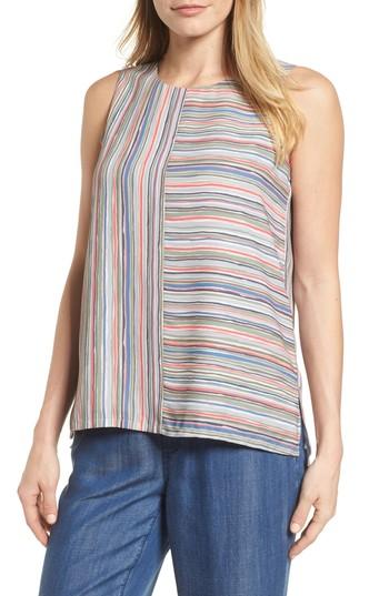 Women's Nic+zoe Cabana Stripe Tank - Red