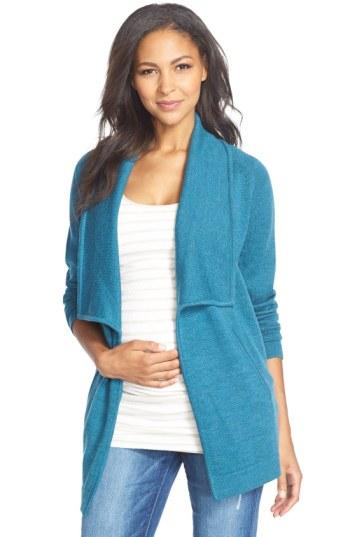 Women's Tart Maternity 'bain' Open Front Maternity Cardigan - Green