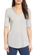 Women's Nic+zoe Coveted V-neck Top - Grey