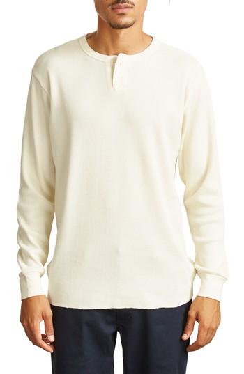 Men's Brixton Berkshire Henley - White
