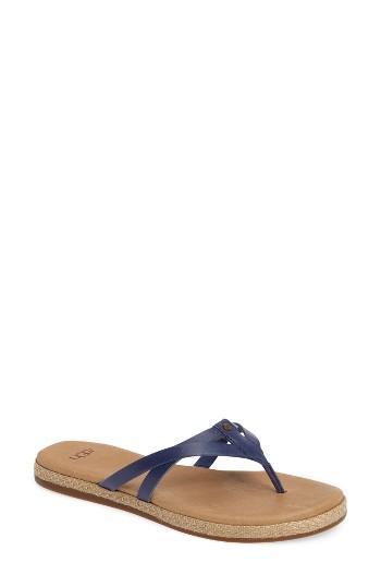 Women's Ugg Annice Flip Flop M - Blue