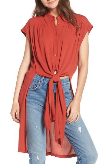 Women's Wayf Potenza Tie Waist Tunic - Ivory