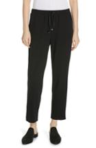 Women's Eileen Fisher Slouchy Ankle Drawstring Pants, Size - Black