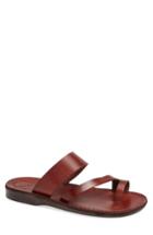 Men's Jerusalem Sandals 'zohar' Leather Sandal -12.5us / 45eu - Brown