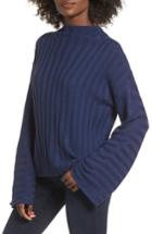 Women's Bp. Wide Rib Mock Neck Sweater - Blue
