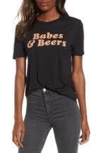 Women's Lira Clothing Babes & Beers Tee - Black