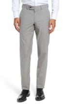Men's Ted Baker London Jerome Flat Front Stretch Solid Cotton Trousers R - Beige