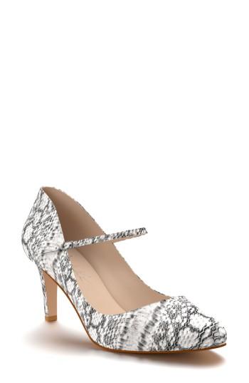 Women's Shoes Of Prey Mary Jane Pump B - White