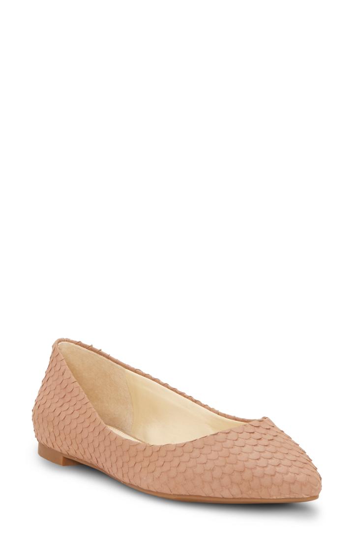 Women's Jessica Simpson Zeplin Pointy Toe Flat .5 M - Pink