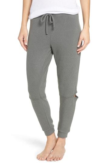 Women's Chaser Love Side Slit Knit Jogger Pants - Green