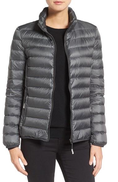 Women's Tumi 'pax On The Go' Packable Quilted Jacket - Grey