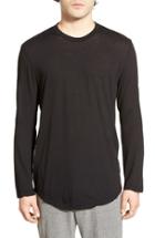 Men's James Perse Long Sleeve Crewneck T-shirt (xs) - Black