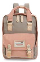 Doughnut Mini Macaroon Colorblock Water Resistant Backpack - Purple