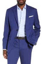 Men's Nordstrom Men's Shop Tech-smart Trim Fit Stretch Wool Travel Sport Coat L - Blue