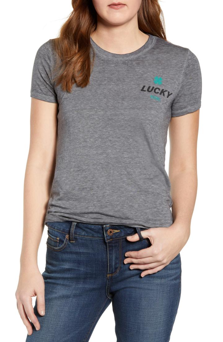 Women's Lucky Brand Los Angeles Tee - Grey