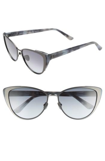 Women's Calvin Klein 57mm Cat Eye Sunglasses - Titanium