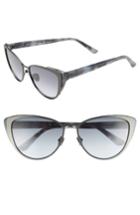 Women's Calvin Klein 57mm Cat Eye Sunglasses - Titanium