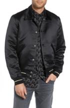 Men's The Kooples Fit Satin Bomber Jacket