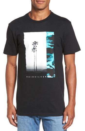Men's Quiksilver Meridian Mt0 T-shirt, Size - Black