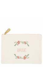 Cathy's Concepts Bridesmaid Canvas Pouch - White