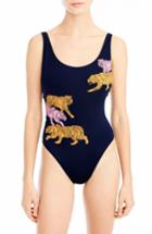 Women's J.crew Tigers One-piece Swimsuit