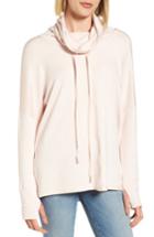 Women's Caslon Off-duty Funnel Neck Sweatshirt - Pink