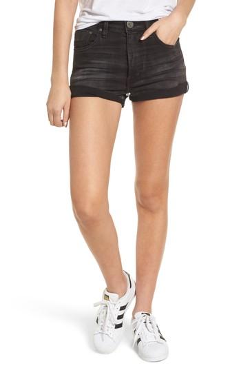 Women's One Teaspoon Harlets Cuffed Denim Shorts - Black