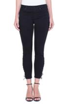 Women's Liverpool Jeans Company Alyssa Lace-up Crop Skinny Jeans - Black