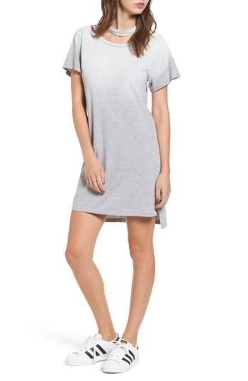Women's Lna Choker T-shirt Dress - Grey