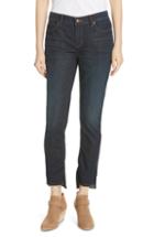 Women's Eileen Fisher Raw Step Hem Slim Ankle Jeans (similar To 14w-16w) - Blue