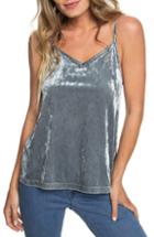Women's Roxy You Are Pretty Velvet Camisole - Grey