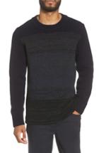 Men's Vince Marled Crewneck Wool Blend Sweater, Size - Blue