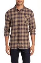 Men's Nifty Genius Truman Check Sport Shirt, Size - Grey