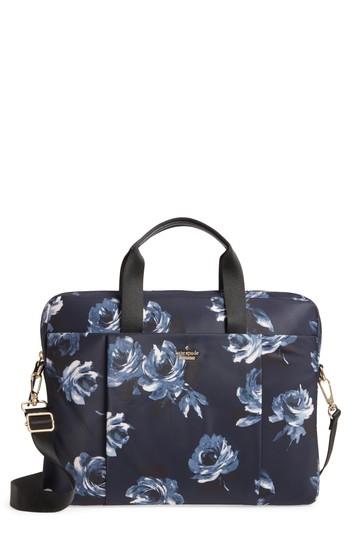 Kate Spade New York Night Rose 15-inch Laptop Commuter Bag - Blue