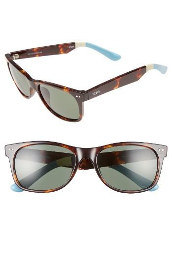 Men's Toms Beachmaster 51mm Sunglasses - Tort