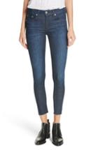 Women's Rag & Bone Raw Hem Ankle Skinny Jeans - Blue