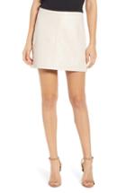 Women's Cupcakes And Cashmere Marrie Leather Miniskirt - White