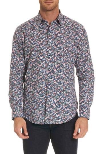 Men's Robert Graham Varela Classic Fit Sport Shirt - Blue