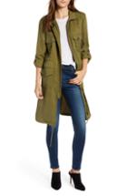 Women's Topshop Classic Crop Denim Jacket Us (fits Like 0-2) - White