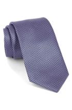 Men's Boss Check Silk Tie, Size - Purple
