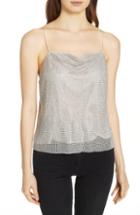 Women's Alice + Olivia Harmon Crystal Chainmaille Camisole - White