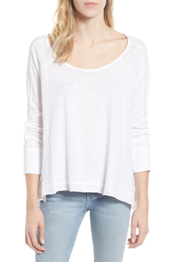 Women's Caslon High/low Tee - White