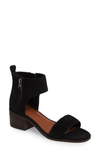 Women's Lucky Brand Nichele Braided Sandal .5 M - Black