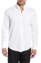 Men's Stone Rose Knit Sport Shirt - White