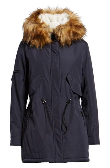 Women's S13 Canyon Faux Fur Anorak - Blue