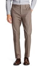 Men's Bonobos Weekday Warrior Flat Front Stretch Cotton Pants X 32 - Brown