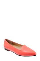 Women's Trotters Harlowe Pointy Toe Loafer .5 N - Coral